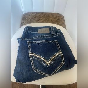 Men’s buckle black jeans